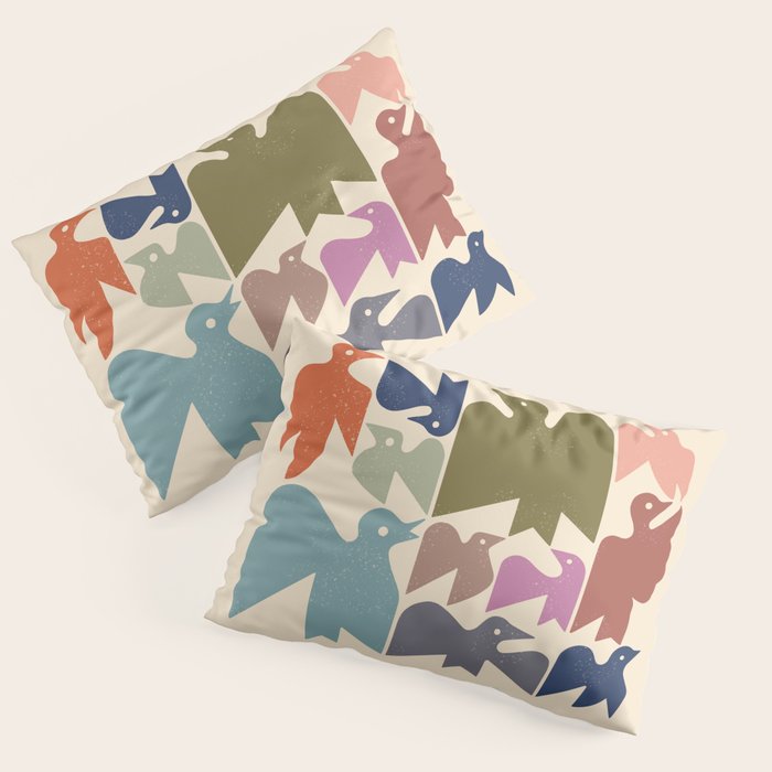Flock No. 3 Pillow Sham Gallery Image 3