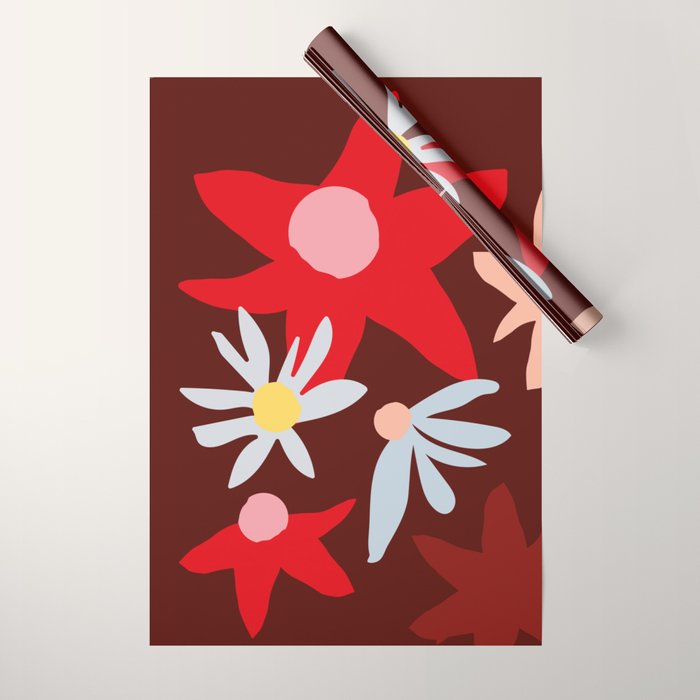 Fall flowers Wrapping Paper Gallery Image 1