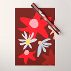 Fall flowers Wrapping Paper Gallery Image 1