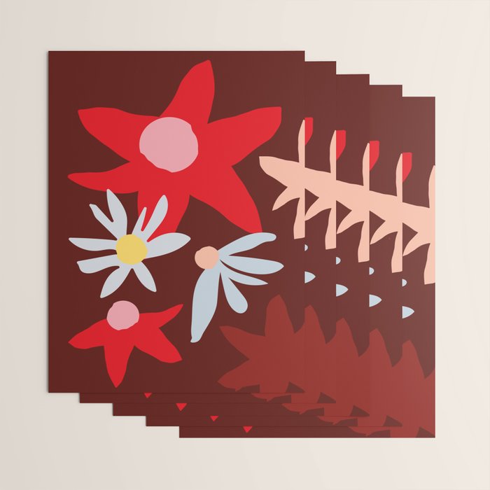 Fall flowers Wrapping Paper Gallery Image 3
