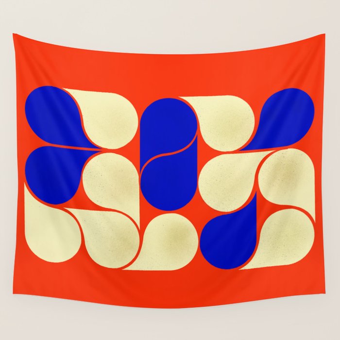 Mid-century geometric shapes-no10 Wall Tapestry Gallery Image 4