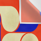 Mid-century geometric shapes-no10 Wall Tapestry Gallery Image 3