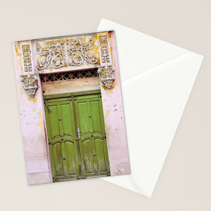Havana Door - Cuba Travel, Architecture Photography Stationery Card Gallery Image 2