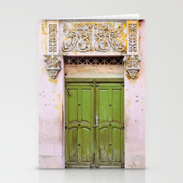 Havana Door - Cuba Travel, Architecture Photography Stationery Card Gallery Image 1