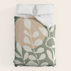 Minimal Abstract Leaves 02 Comforter Gallery Image 6