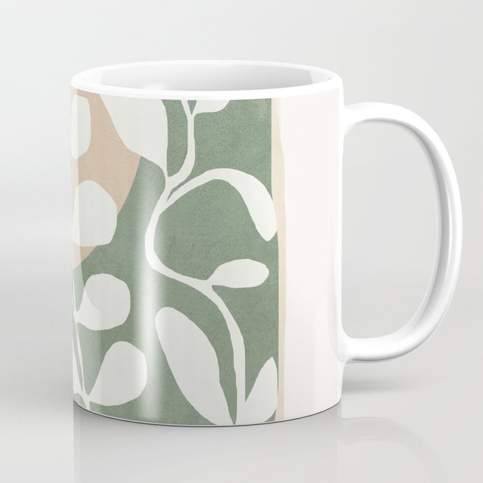 Minimal Abstract Leaves 02 Coffee Mug Gallery Image 1