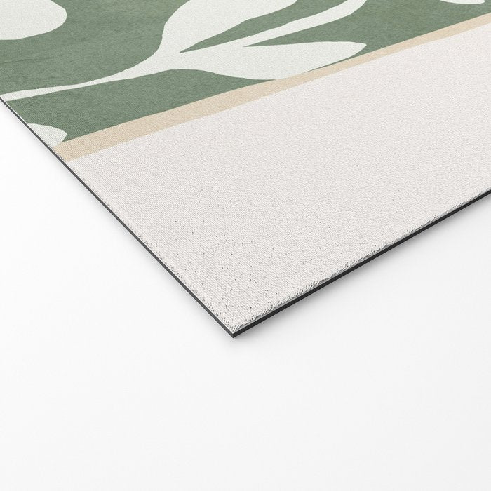 Minimal Abstract Leaves 02 Welcome Mat Gallery Image 2