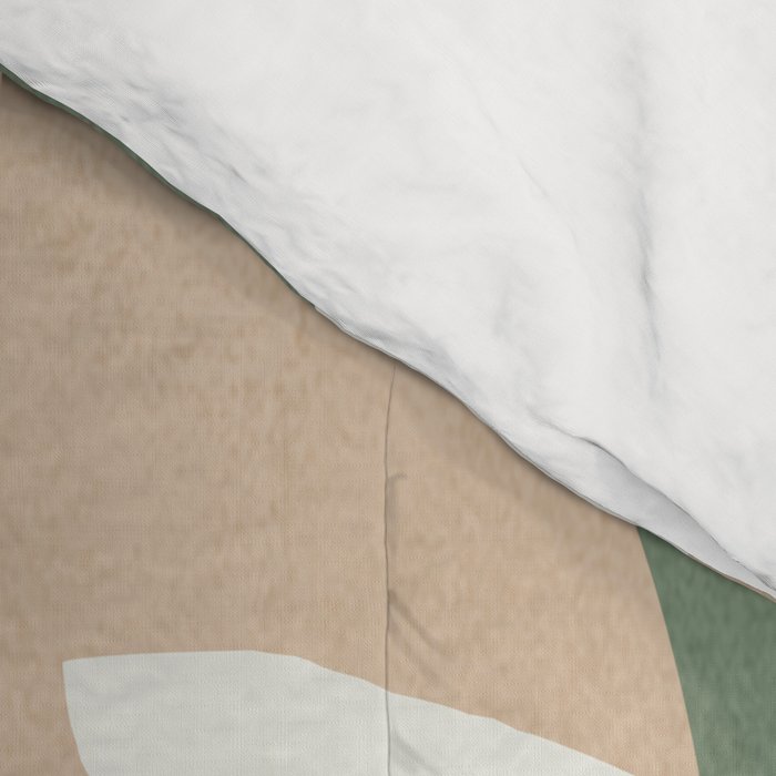 Minimal Abstract Leaves 02 Comforter Gallery Image 4