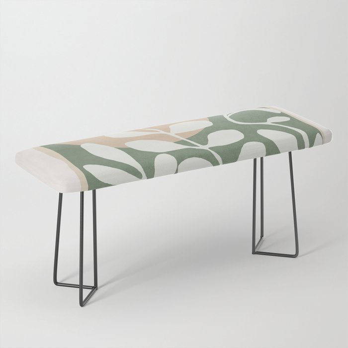 Minimal Abstract Leaves 02 Bench Gallery Image 1