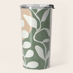 Minimal Abstract Leaves 02 Travel Mug Gallery Image 2