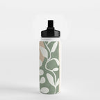 Minimal Abstract Leaves 02 Water Bottle Gallery Image 2
