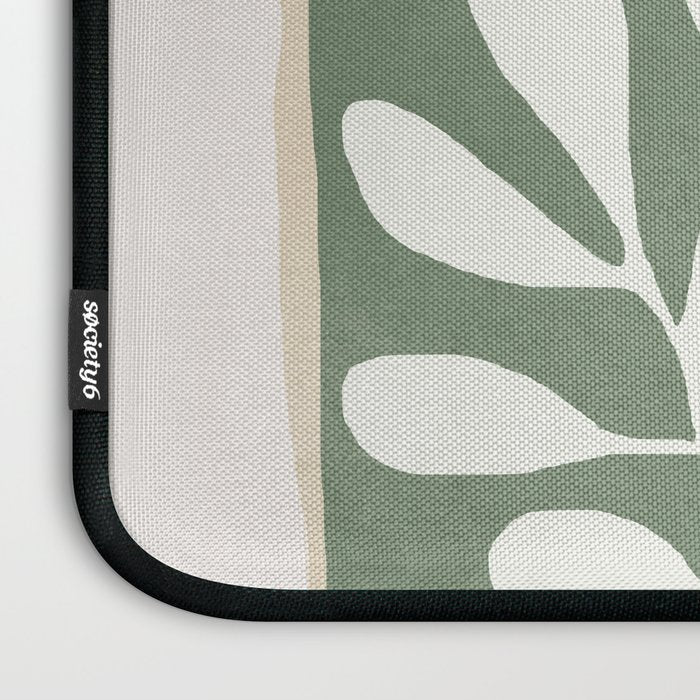 Minimal Abstract Leaves 02 Laptop Sleeve Gallery Image 3