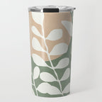 Minimal Abstract Leaves 02 Travel Mug Gallery Image 1