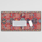 Moghan Azerbaijan South East Caucasus Rug Print Desk Mat Gallery Image 1