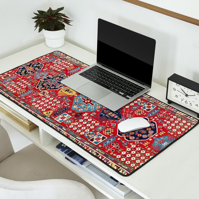 Moghan Azerbaijan South East Caucasus Rug Print Desk Mat Gallery Image 2