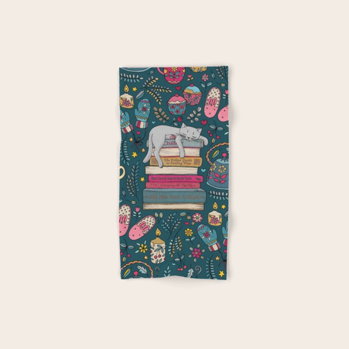 How to Hygge Like a Cat Bath Towel Gallery Image 1