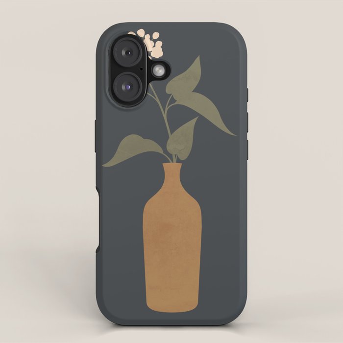Minimal Abstract Art Vase Flower 10 iPhone Case Gallery Image 1