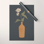 Minimal Abstract Art Vase Flower 10 Wrapping Paper Gallery Image 1