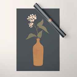Minimal Abstract Art Vase Flower 10 Wrapping Paper Gallery Image 1