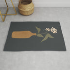 Minimal Abstract Art Vase Flower 10 Rug Gallery Image 1