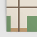 Retro Geometric Plaid Green Camel Poster Gallery Image 3