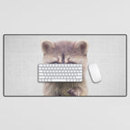Raccoon - Colorful Desk Mat Gallery Image 1