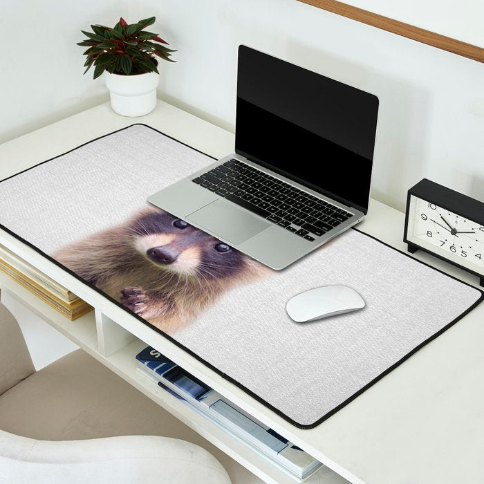 Raccoon - Colorful Desk Mat Gallery Image 2