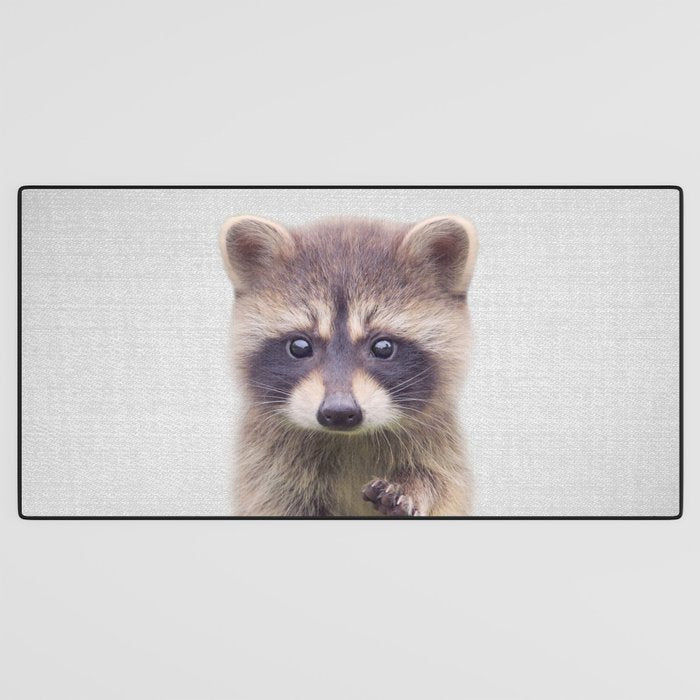 Raccoon - Colorful Desk Mat Gallery Image 3