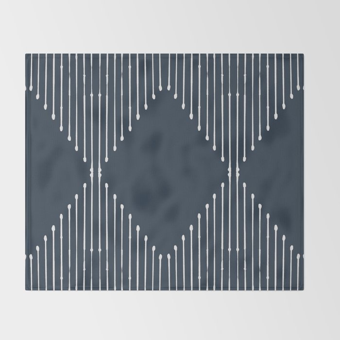 Geo (Annapolis Blue) Throw Blanket Gallery Image 2