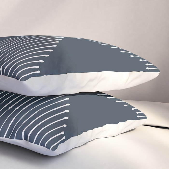Geo (Annapolis Blue) Pillow Sham Gallery Image 3