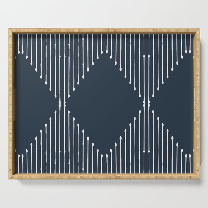 Geo (Annapolis Blue) Serving Tray Gallery Image 1