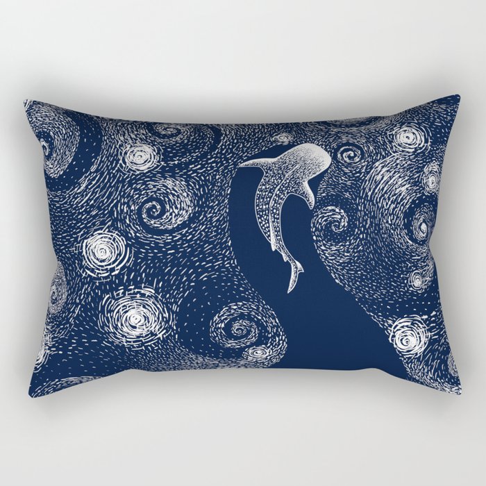 Star eater in Van Gogh style Rectangular Pillow Gallery Image 2
