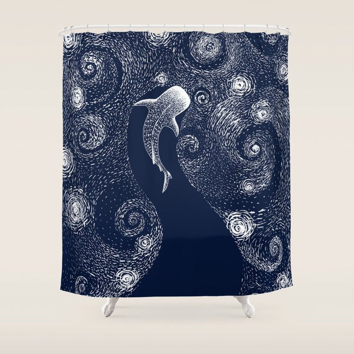 Star eater in Van Gogh style Shower Curtain Gallery Image 1