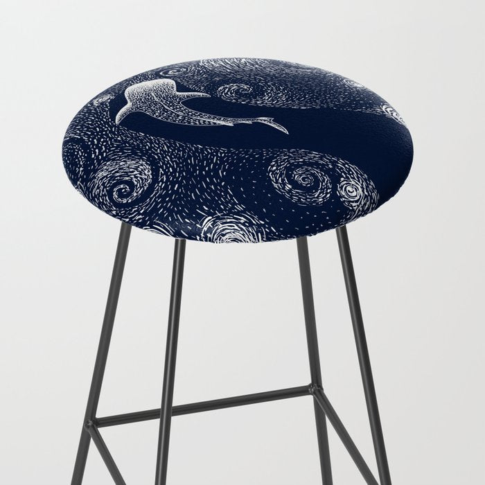 Star eater in Van Gogh style Stool Gallery Image 2