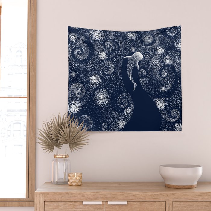 Star eater in Van Gogh style Wall Tapestry Gallery Image 2