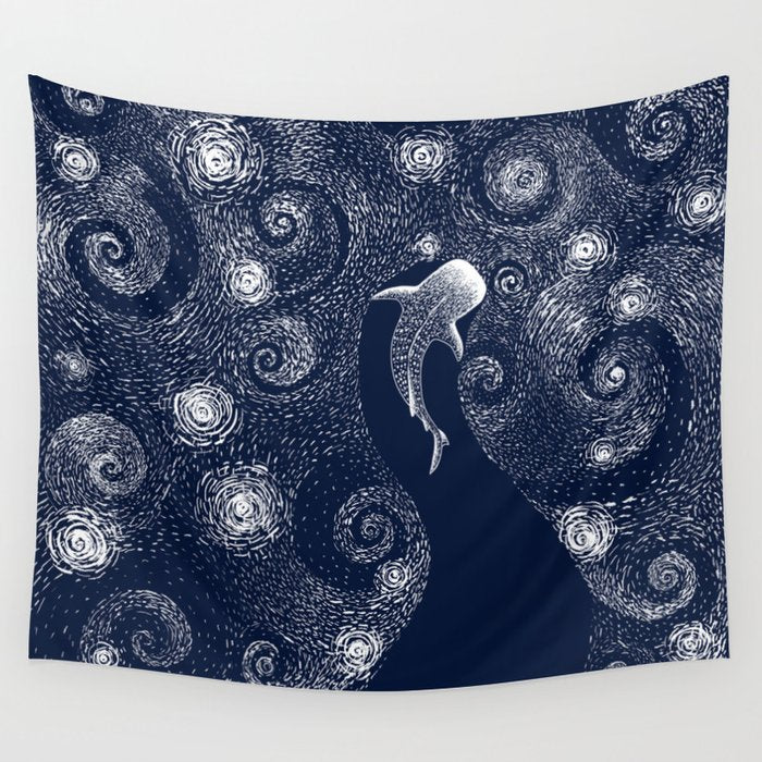 Star eater in Van Gogh style Wall Tapestry Gallery Image 1