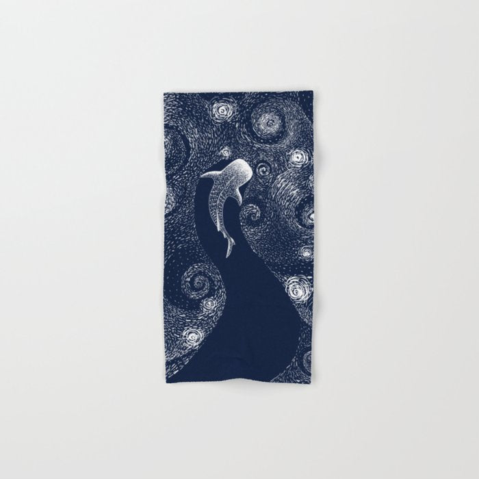 Star eater in Van Gogh style Bath Towel Gallery Image 1
