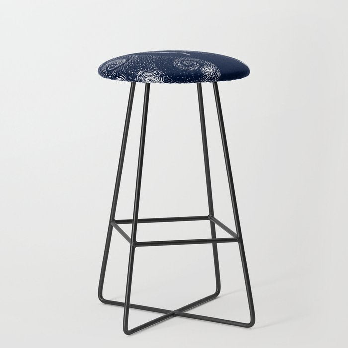 Star eater in Van Gogh style Stool Gallery Image 1