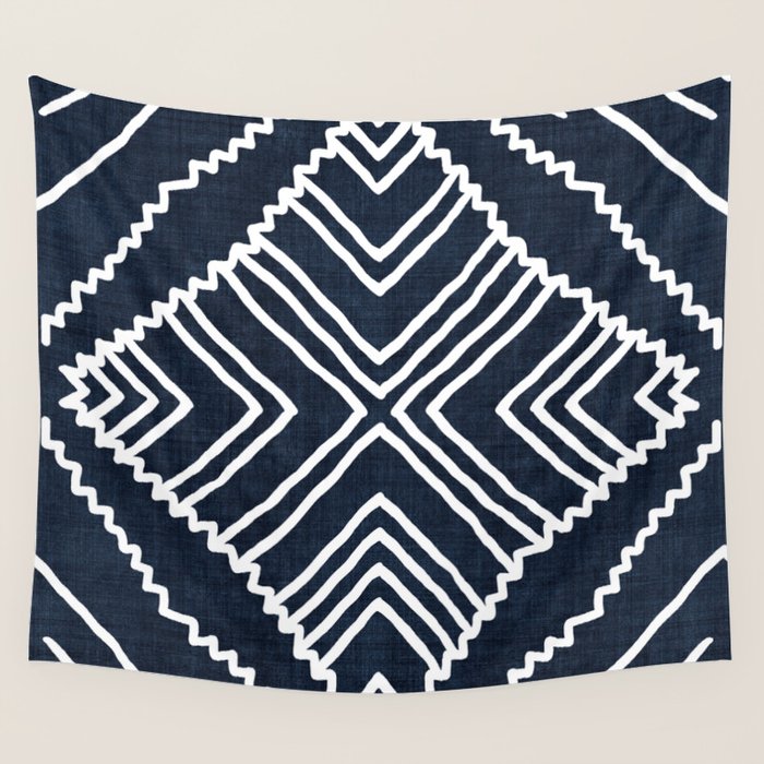 Beni in Navy Wall Tapestry Gallery Image 4