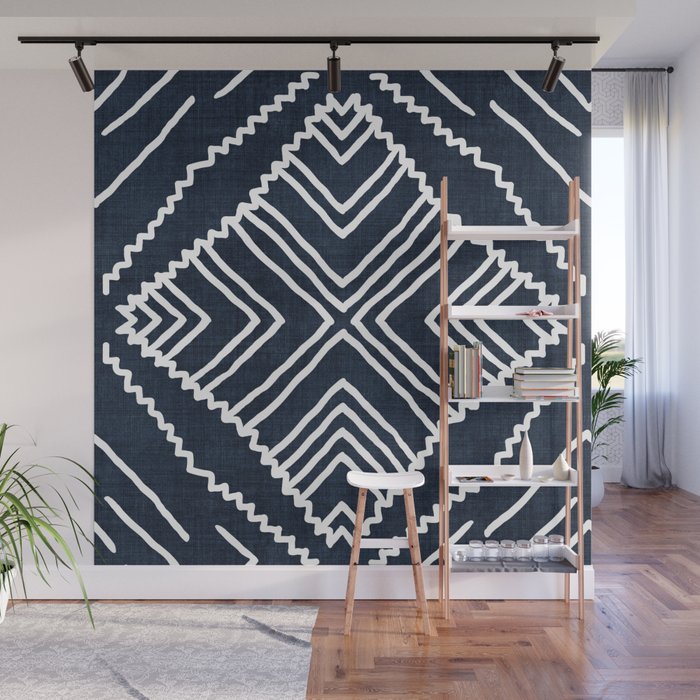 Beni in Navy Wall Mural Gallery Image 1
