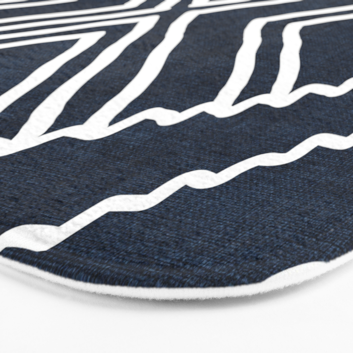 Beni in Navy Bath Mat Gallery Image 3