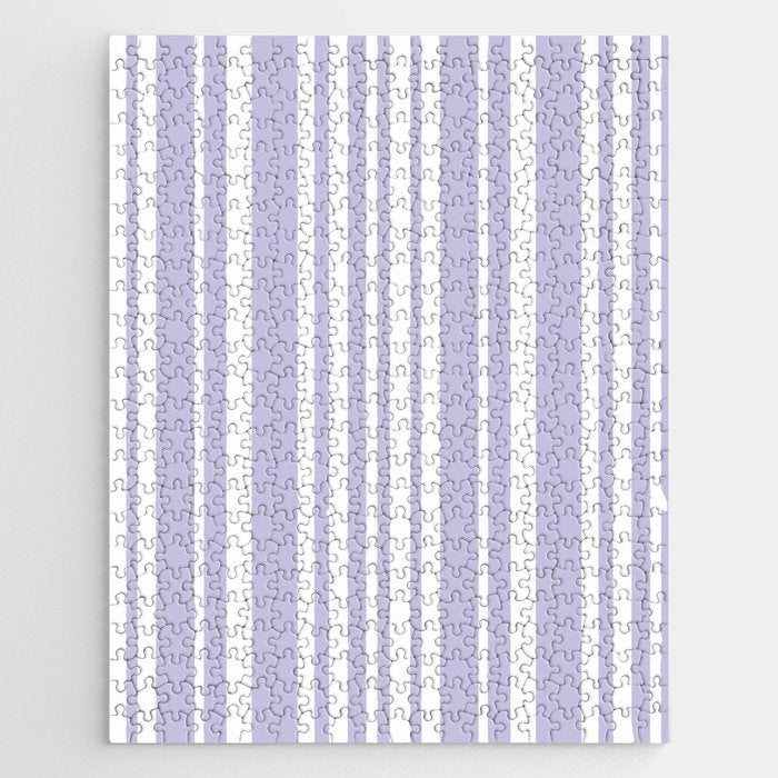 Classic Stripes XXVIII - Lilac Purple Jigsaw Puzzle Gallery Image 1