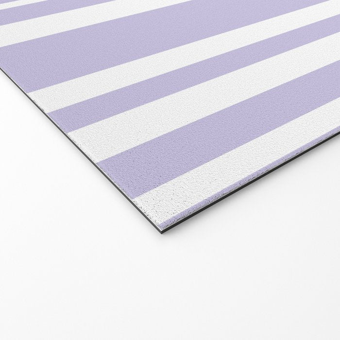 Classic Stripes XXVIII - Lilac Purple Welcome Mat Gallery Image 2