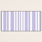 Classic Stripes XXVIII - Lilac Purple Desk Mat Gallery Image 3