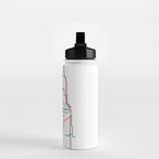 Chicago CTA Map, Chicago Train Map Art, Chicago L Train Map, Chicago Art, Chicago Wall Art, Map Art Water Bottle Gallery Image 2