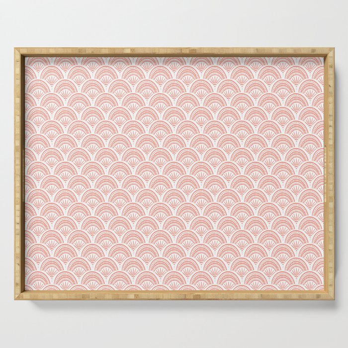 Coastal Deco . Coral Serving Tray Gallery Image 1
