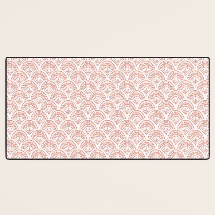 Coastal Deco . Coral Desk Mat Gallery Image 3