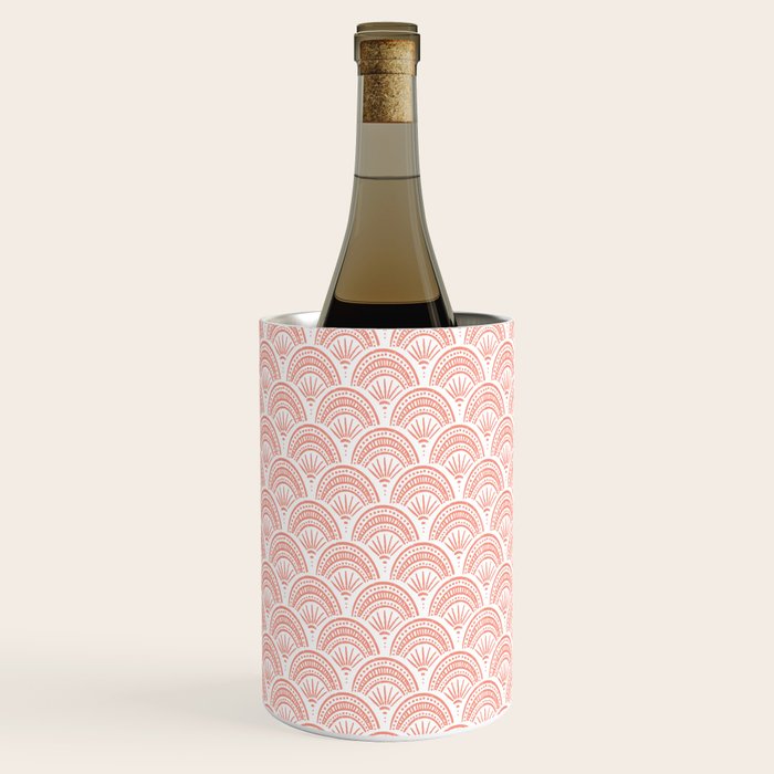 Coastal Deco . Coral Wine Chiller Gallery Image 1