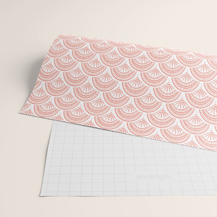 Coastal Deco . Coral Wrapping Paper Gallery Image 2