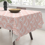 Coastal Deco . Coral Tablecloth Gallery Image 3